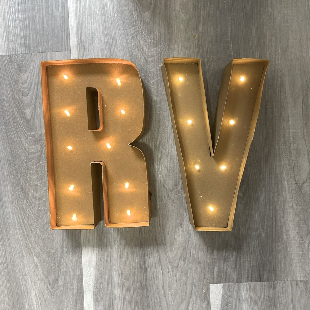 Letter Marquee Lights